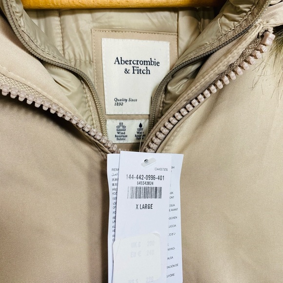 NWT Abercrombie Fitch Women’s Parka Jacket Puffer Coat Size Xl - Picture 12 of 13